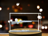 Sako Quad Bolt-Action Rifle Design Laser Engraved Crystal Display A&B Crystal Collection