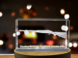 Westley Richards Droplock Double Rifle | 3D Engraved Crystal A&B Crystal Collection