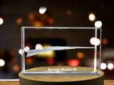 Savage Model 99 Lever Action Rifle Design Laser Engraved Crystal Display A&B Crystal Collection