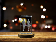 Muscles Art | 3D Engraved Crystal Keepsake | Doctor Gift