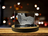 L'art de l'oreille pour l'oto-rhino-laryngologiste | KeepSake à cristal gravé 3D | Cadeau de médecin