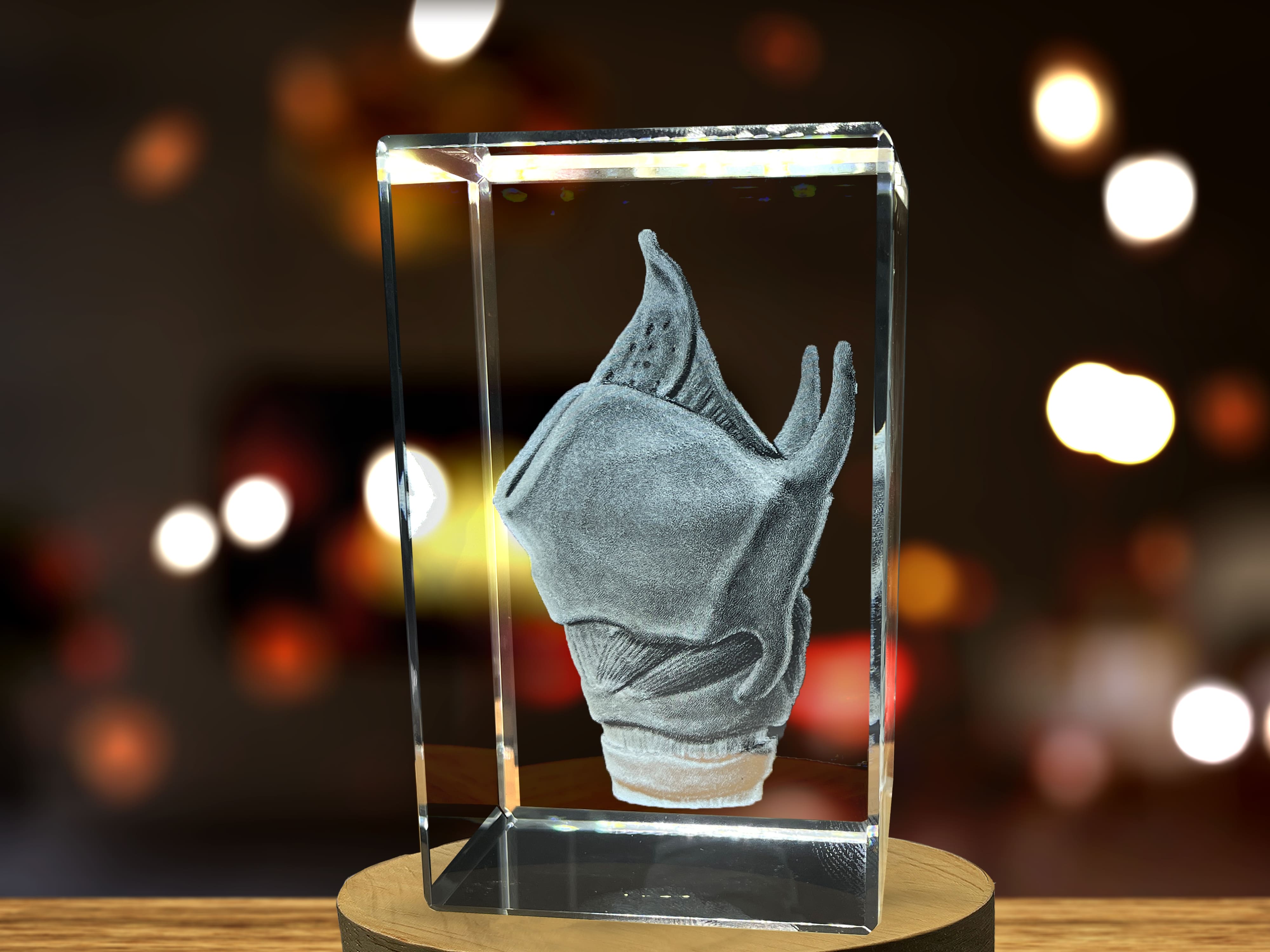 Larynx-Art |3D-Engraved-Crystal-Keepsake | Doctor Gift A&B Crystal Collection