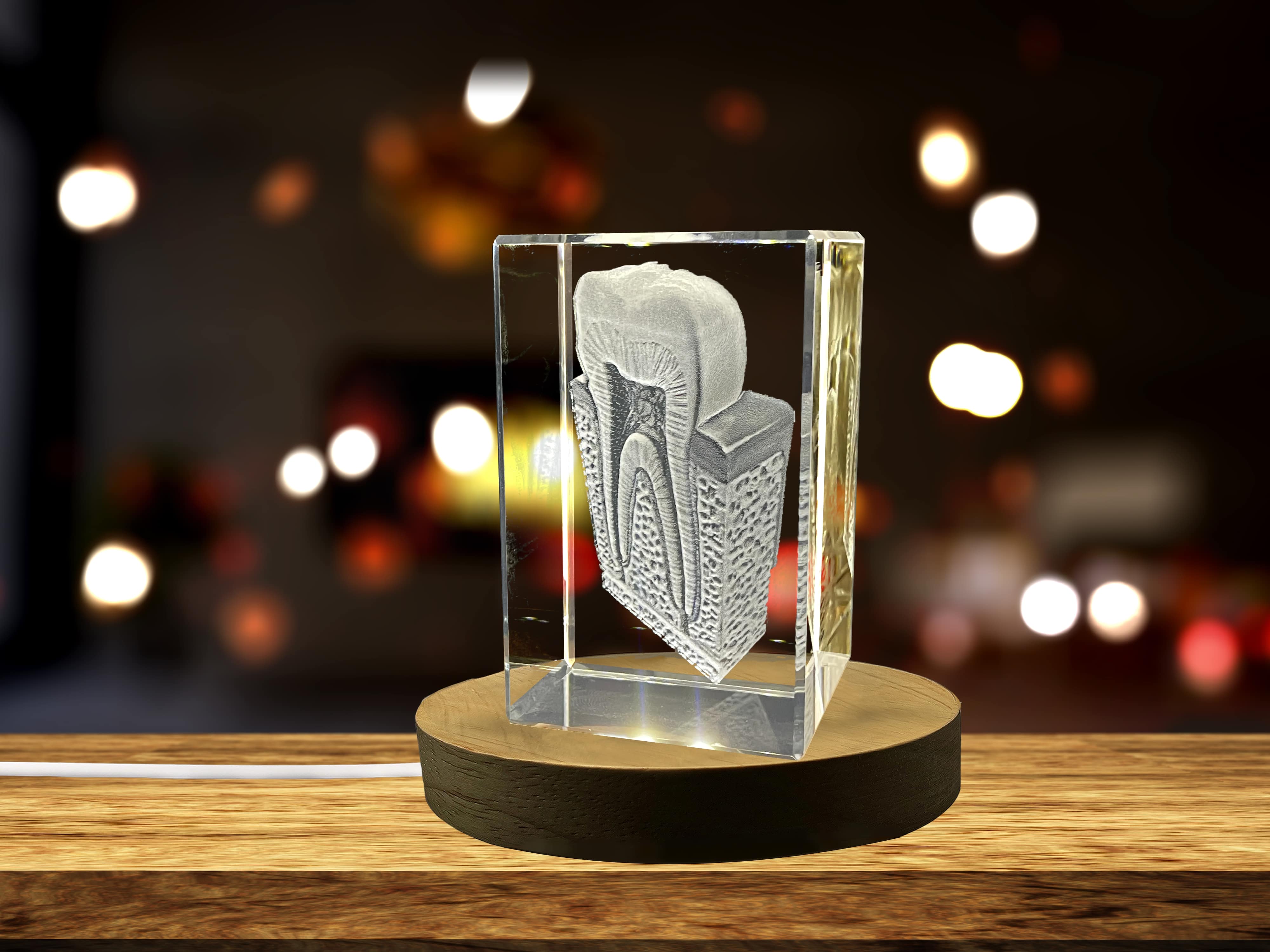 Tooth Are | 3D Engraved Crystal Keepsake | Gift For Dentist | Doctor Gift A&B Crystal Collection