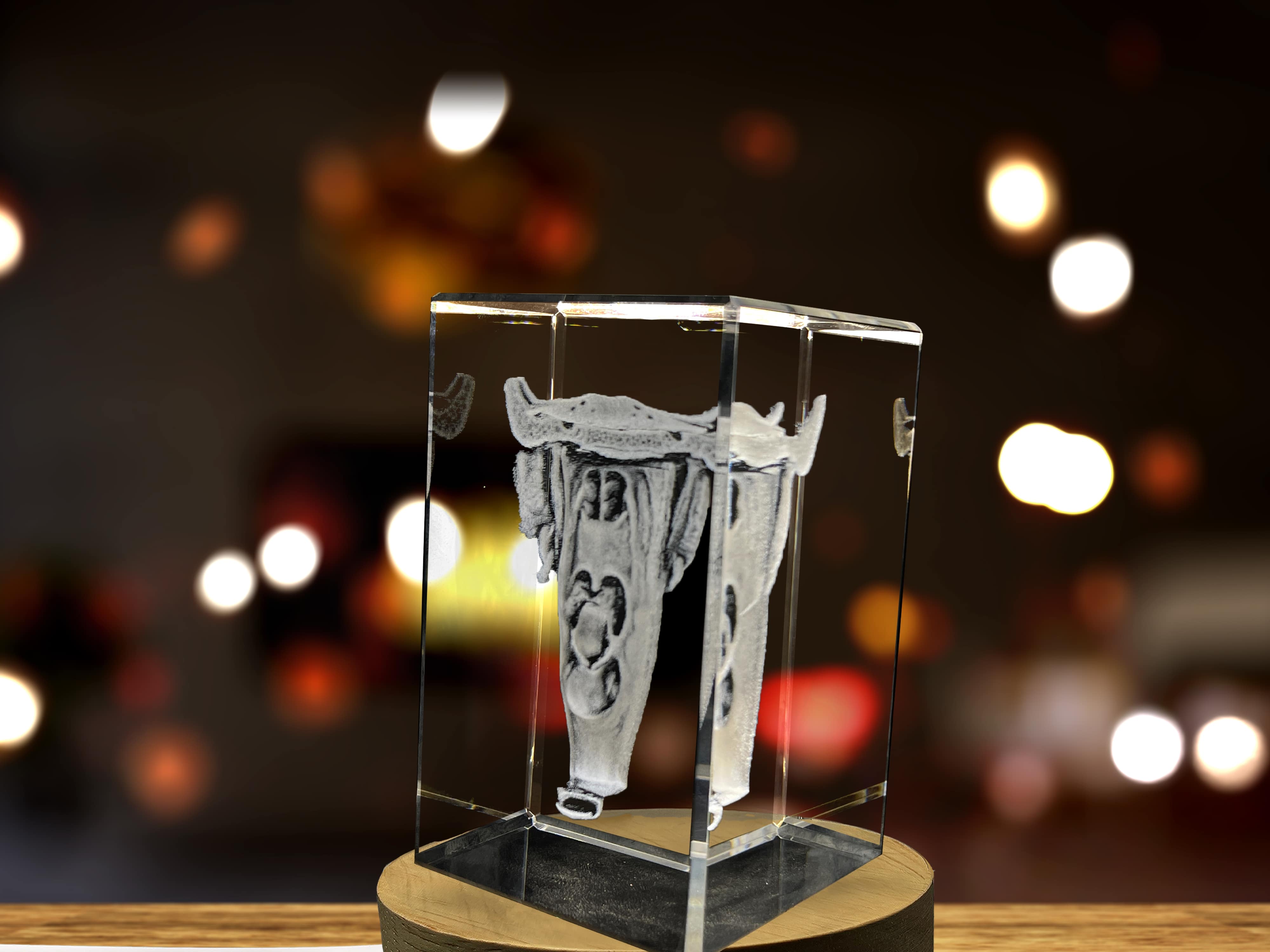 Pharynx Art | 3D Engraved Crystal Keepsake | Doctor Gift A&B Crystal Collection