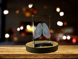 Lungs | 3D Engraved Crystal Keepsake | Doctor Gift