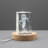 Scarecrow Halloween 3D Engraved Crystal Decor — Made in Canada
