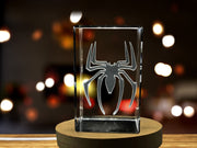 Spider Symbolism 3D Engraved Crystal Decor - Spooky Halloween Home Decor & Gift