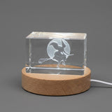Witch Symbols 3D Engraved Crystal Trophy Recognition Award — Made in Canada