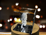 3D Engraved Crystal Skull Halloween Decor A&B Crystal Collection