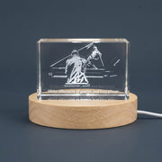 Harmonious Duet 3D Engraved Crystal Figurine of Pianist — Made in Canada