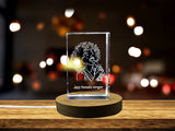 Captivating Jazz Diva | 3D Engraved Crystal Tribute A&B Crystal Collection