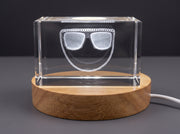 Lunettes de soleil hip-hop gravées en 3D avec cristaux — Fabriquées au Canada