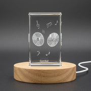 Cymbal 3D Engraved Crystal 