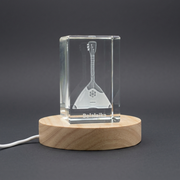 Balalaika 3D Engraved Crystal 