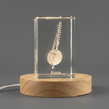 Kora 3D Engraved Crystal Trophy | Recognition Award for Music Lovers - Exquisite West African Art