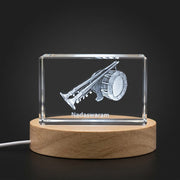 Nadaswaram 3D Engraved Crystal Trophy Award — Made in Canada