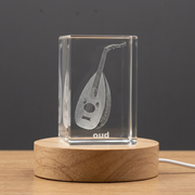 Oud 3D Engraved Crystal 
