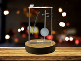 Rebab 3D Engraved Crystal Recognition Trophy — Made in Canada