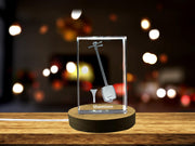 Shamisen 3D Engraved Crystal 3D Engraved Crystal Keepsake/Gift/Decor/Collectible/Souvenir