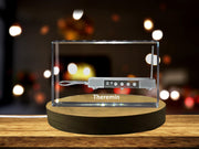 Theremin 3D Engraved Crystal | Music 3D Engraved Crystal Keepsake/Gift/Decor/Collectible/Souvenir