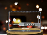 Theremin 3D Engraved Crystal | Music 3D Engraved Crystal Keepsake/Gift/Decor/Collectible/Souvenir A&B Crystal Collection