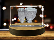 Tom Tom 3D Engraved Crystal 3D Engraved Crystal Keepsake/Gift/Decor/Collectible/Souvenir