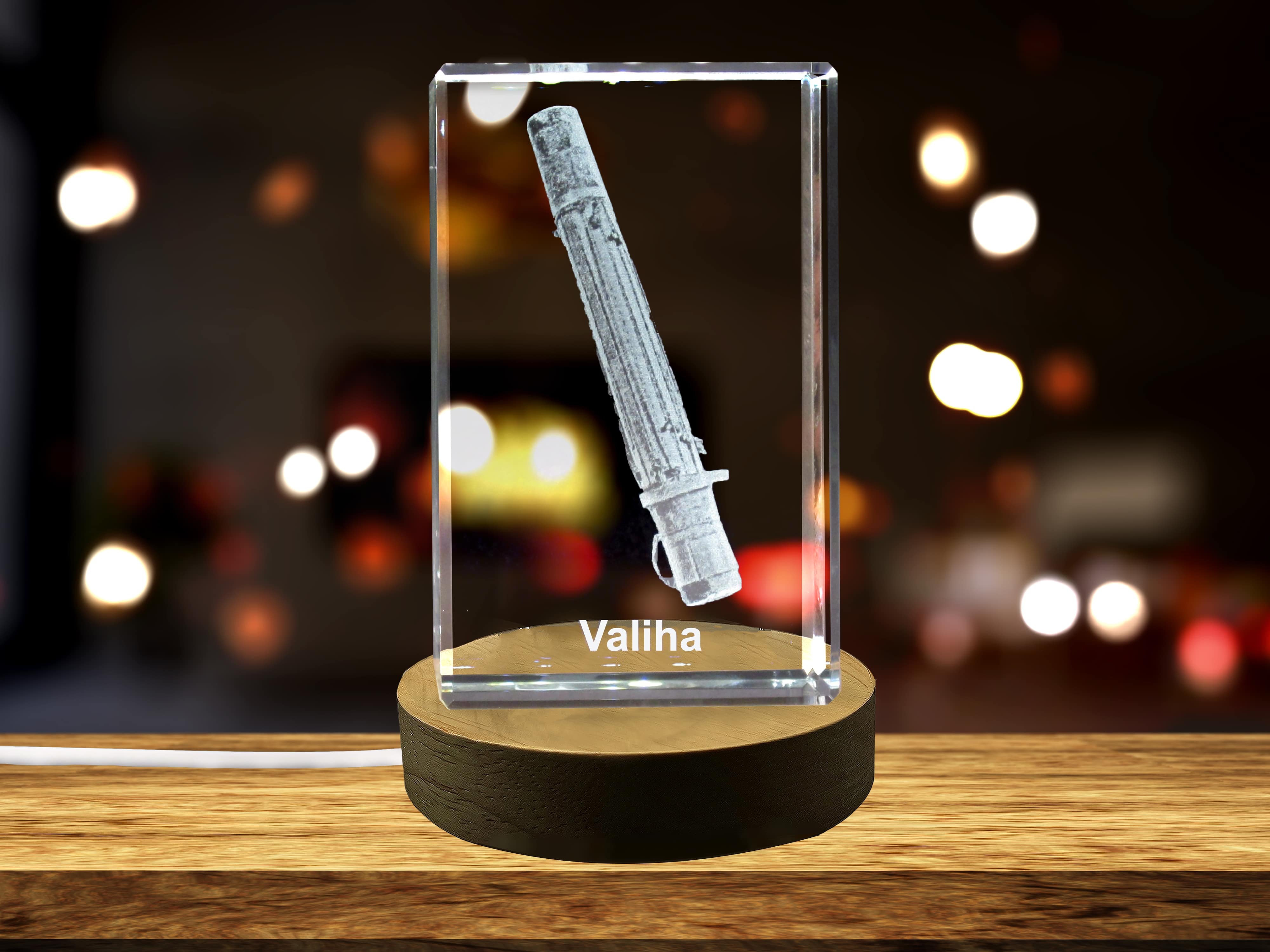 Valiha 3D Engraved Crystal 3D Engraved Crystal Keepsake/Gift/Decor/Collectible/Souvenir A&B Crystal Collection