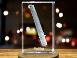 Valiha 3D Engraved Crystal 3D Engraved Crystal Keepsake/Gift/Decor/Collectible/Souvenir A&B Crystal Collection
