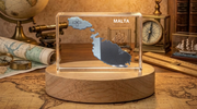 Malta 3D Engraved Crystal 