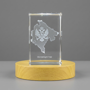 Montenegro 3D Engraved Crystal 