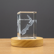 Nouvelle-Zélande Crystal gravé 3D Crystal 3D Crystal Gravé Crystal / Gift / Decor / Collectible / Souvenir