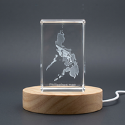 Philippines 3D Engraved Crystal 
