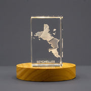 Seychelles 3D Engraved Crystal 