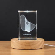 Barbade 3D Gravure Crystal 3D Crystal gravé Crystal / Gift / Decor / Collectible / Souvenir