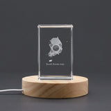 South Korea 3D Engraved Crystal Trophy Award — Made in Canada