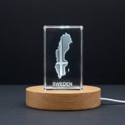 Suède 3D Gravure Crystal 3D Crystal gravé Crystal / Cadeau / Décor / Collectible / Souvenir