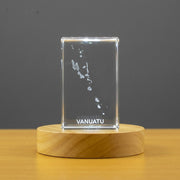 Vanuatu 3D Engraved Crystal 