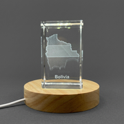 Bolivia 3D Engraved Crystal 