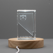 Nevada 3D Engraved Crystal