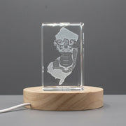 New Jersey 3D Engraved Crystal 