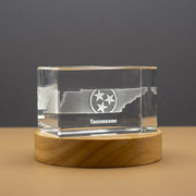 Tennessee 3D Engraved Crystal