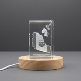 Northwest Territories 3D Engraved Crystal Keepsake Award with LED Base Light for Recognition
