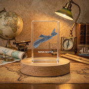 Nova Scotia 3D Engraved Crystal 