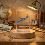 Nova Scotia 3D Engraved Crystal Keepsake Trophy Award - Unique Recognition Gift & Decor - Custom Award From A&B Crystal Collection