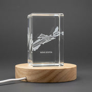 Nova Scotia 3D Engraved Crystal 