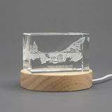 Prince Edward Island 3D Engraved Crystal Trophy Award - Unique Recognition Keepsake with LED Base