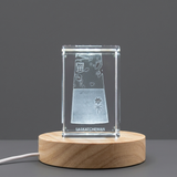 Saskatchewan 3D Engraved Crystal Award Trophy Keepsake - Recognition of Canadian Beauty