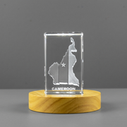 Cameroon 3D Engraved Crystal
