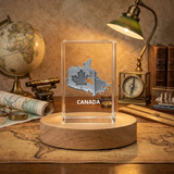 Canada 3D Crystal gravé Crystal 3D Crystal gravé Crystal / Gift / Decor / Collectible / Souvenir