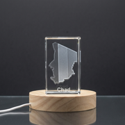 Chad 3D Engraved Crystal